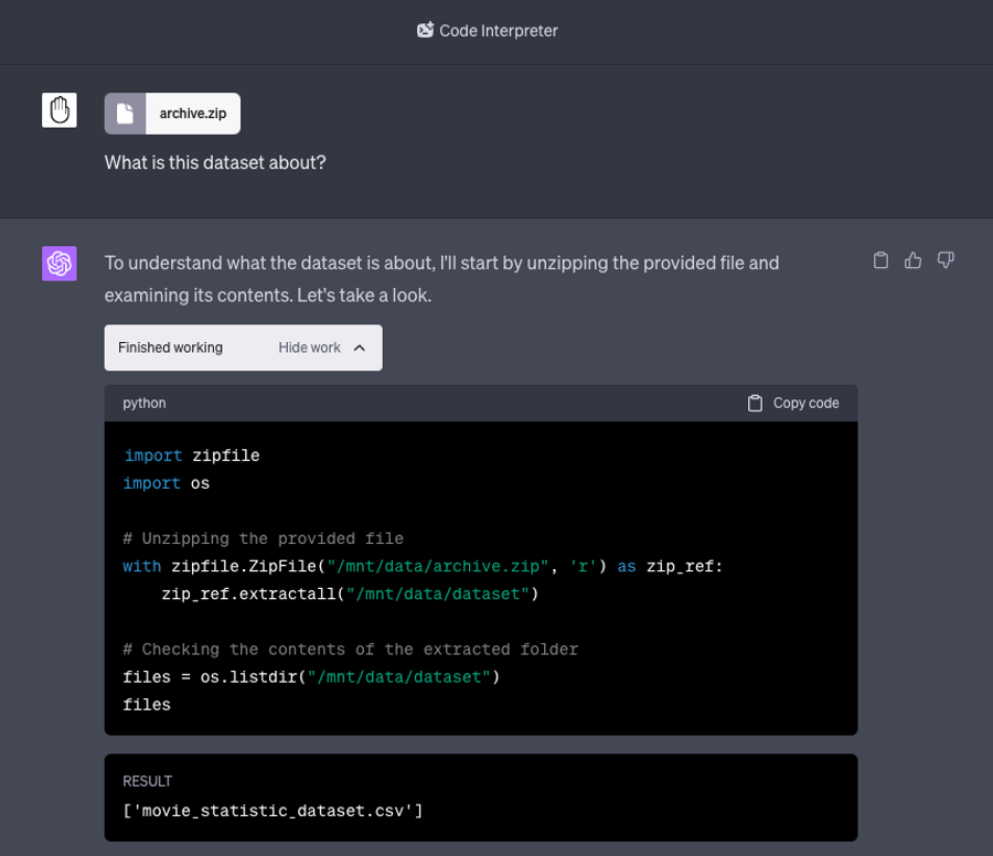 ChatGPT's File Handling